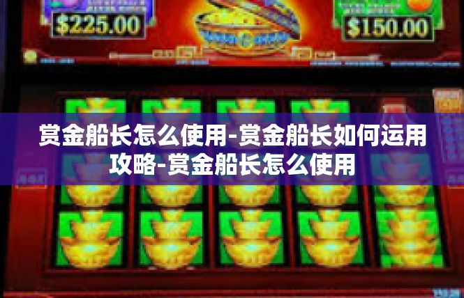 赏金船长怎么使用-赏金船长如何运用攻略-赏金船长怎么使用