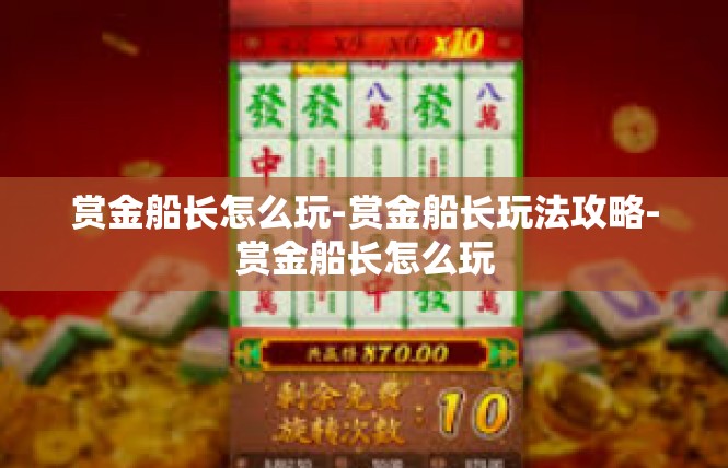 赏金船长怎么玩-赏金船长玩法攻略-赏金船长怎么玩
