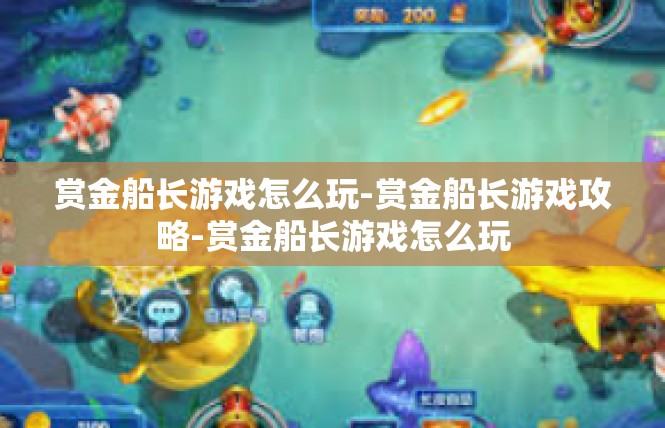 赏金船长游戏怎么玩-赏金船长游戏攻略-赏金船长游戏怎么玩