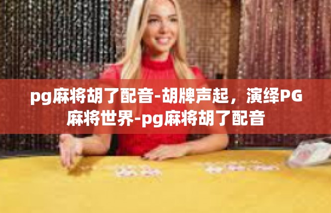 pg麻将胡了配音-胡牌声起，演绎PG麻将世界-pg麻将胡了配音