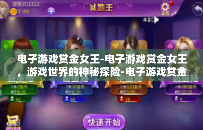 电子游戏赏金女王-电子游戏赏金女王，游戏世界的神秘探险-电子游戏赏金女王